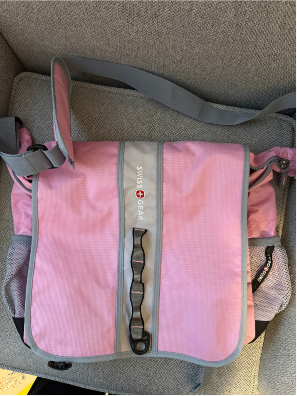 Women's Swiss Gear Laptop Bag One Size Pink and Grey